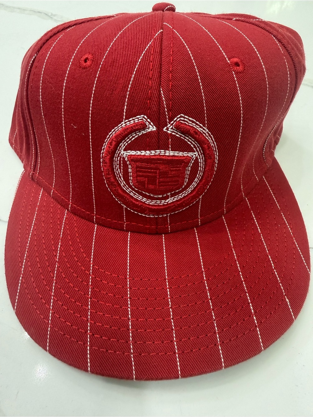 Cadillac Red Pinstripe Snapback Cap